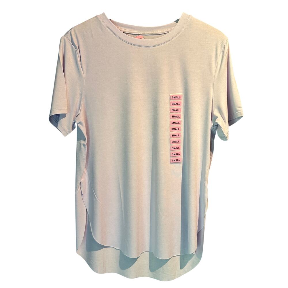 NWT Member's Mark Size Small Ladies fashion hem tee light lavender Capsule